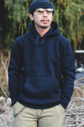 ACV-SW02S PADDED PILE HOODIE - NAVY
